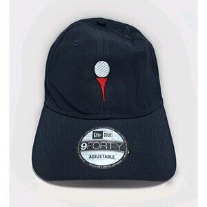 Golf Tee New Era 9Forty Baseball Hat Cap Strapback Mesh Back Black